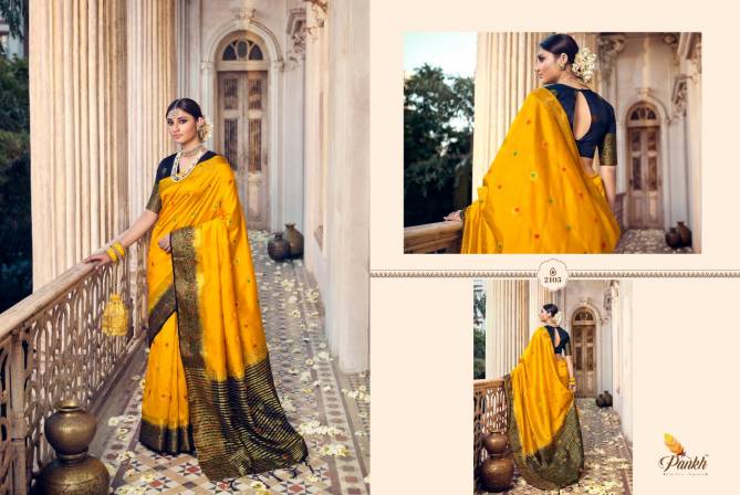Pankh Ruchi Royal 1 New Designer Fancy Festive Wear Silk Saree Collection